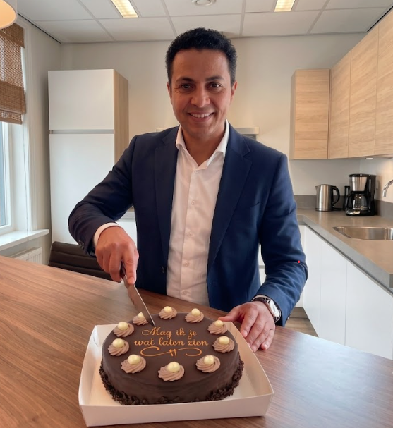 Ambachtelijke taart van een lokale bakker